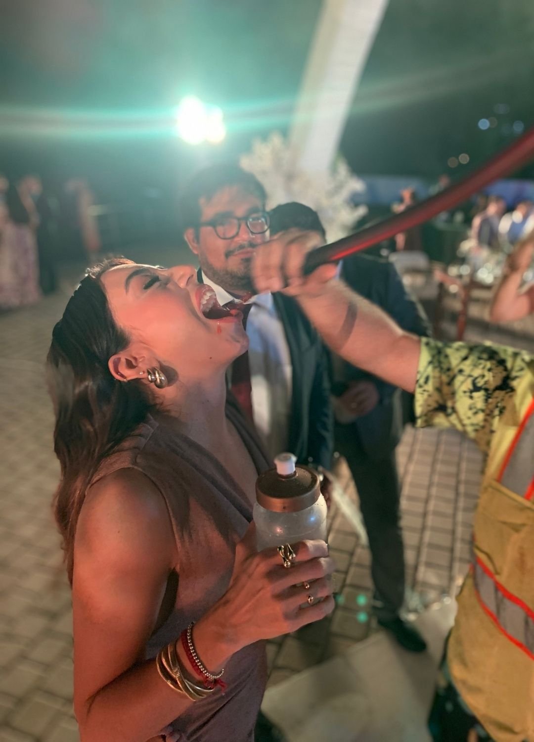 Pulpo de shots en el evento